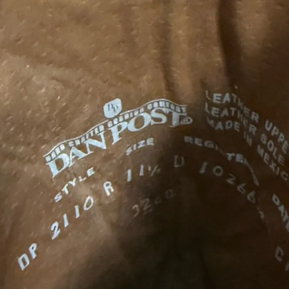 Dan Post “Milwaukee” Black & Silver Western Boots – NEW – Men’s 11.5D